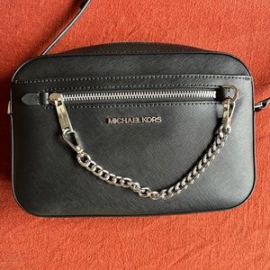Michael Kors crossbody bag with chain accent